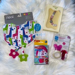 New baby girl teething bundle